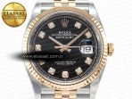 Rolex DateJust 126231 Black Diamonds VR3235 - Görsel 4