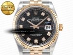Rolex DateJust 126231 Black Diamonds VR3235 - Görsel 4