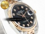 Rolex DateJust 126231 Black Diamonds VR3235 - Görsel 5