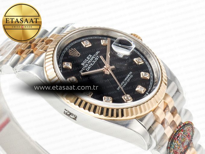 Rolex DateJust 126231 Black Diamonds VR3235 - Görsel 7