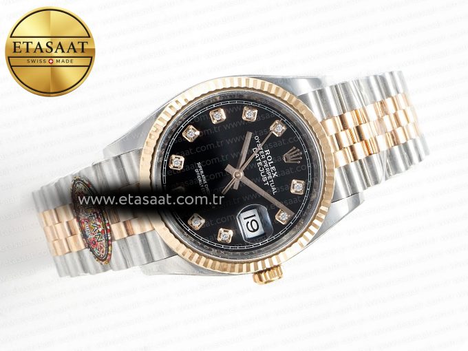 Rolex DateJust 126231 Black Diamonds VR3235 - Görsel 8