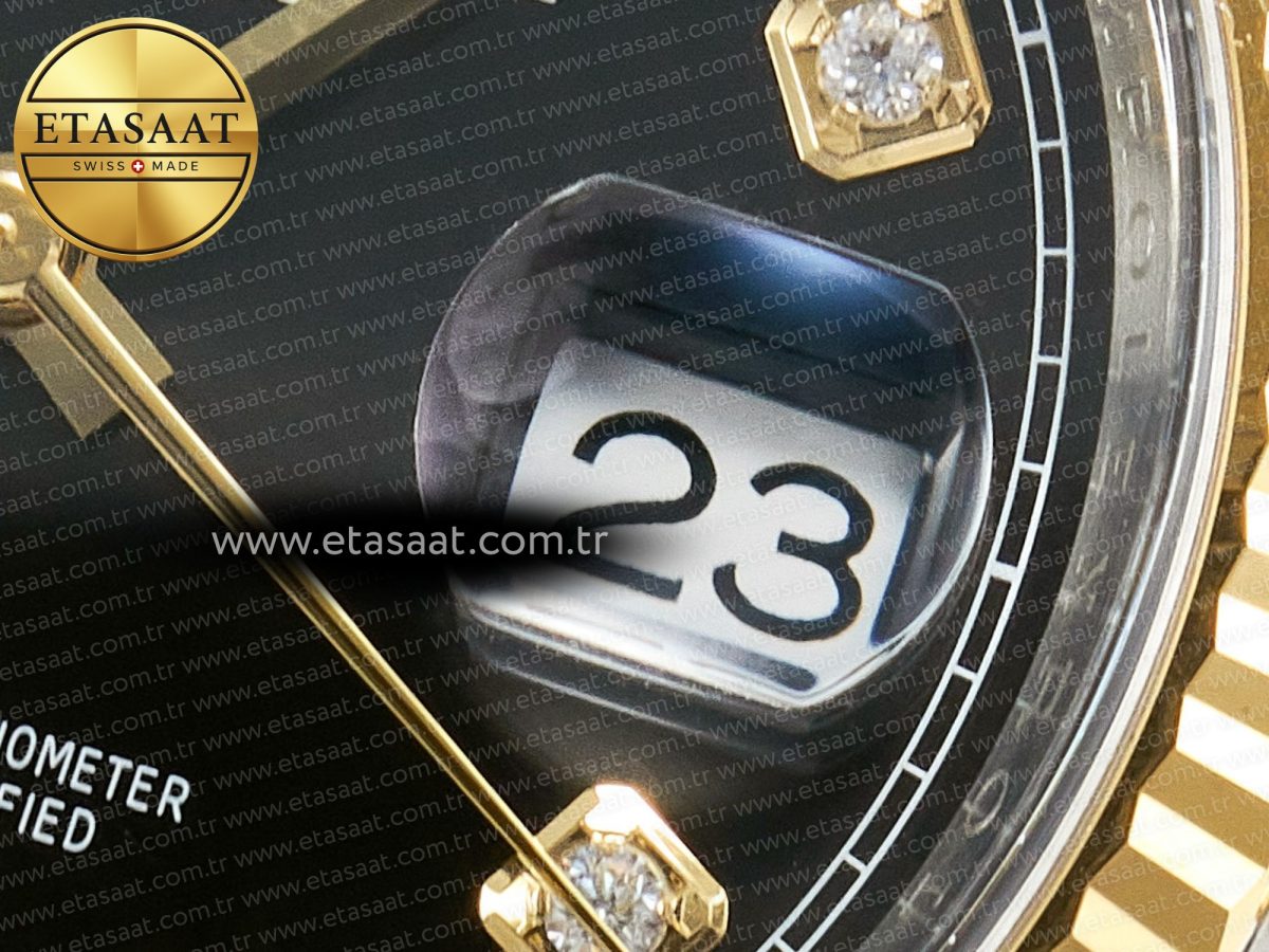 DateJust 36 126233 Clean 1:1 Best Edition 904L Steel Black Diamonds Dial on SS/YG Jubilee Bracelet VR3235 - Görsel 12