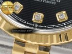 DateJust 36 126233 Clean 1:1 Best Edition 904L Steel Black Diamonds Dial on SS/YG Jubilee Bracelet VR3235 - Görsel 13