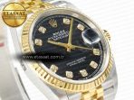 DateJust 36 126233 Clean 1:1 Best Edition 904L Steel Black Diamonds Dial on SS/YG Jubilee Bracelet VR3235 - Görsel 5
