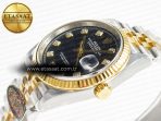 DateJust 36 126233 Clean 1:1 Best Edition 904L Steel Black Diamonds Dial on SS/YG Jubilee Bracelet VR3235 - Görsel 6