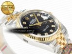DateJust 36 126233 Clean 1:1 Best Edition 904L Steel Black Diamonds Dial on SS/YG Jubilee Bracelet VR3235 - Görsel 7