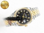 DateJust 36 126233 Clean 1:1 Best Edition 904L Steel Black Diamonds Dial on SS/YG Jubilee Bracelet VR3235 - Görsel 8