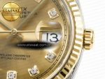 DateJust 36 126233 Clean 1:1 Best Edition 904L Steel YG Diamonds Dial on SS/YG Jubilee Bracelet VR3235 - Görsel 11