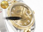DateJust 36 126233 Clean 1:1 Best Edition 904L Steel YG Diamonds Dial on SS/YG Jubilee Bracelet VR3235 - Görsel 5