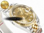 DateJust 36 126233 Clean 1:1 Best Edition 904L Steel YG Diamonds Dial on SS/YG Jubilee Bracelet VR3235 - Görsel 7