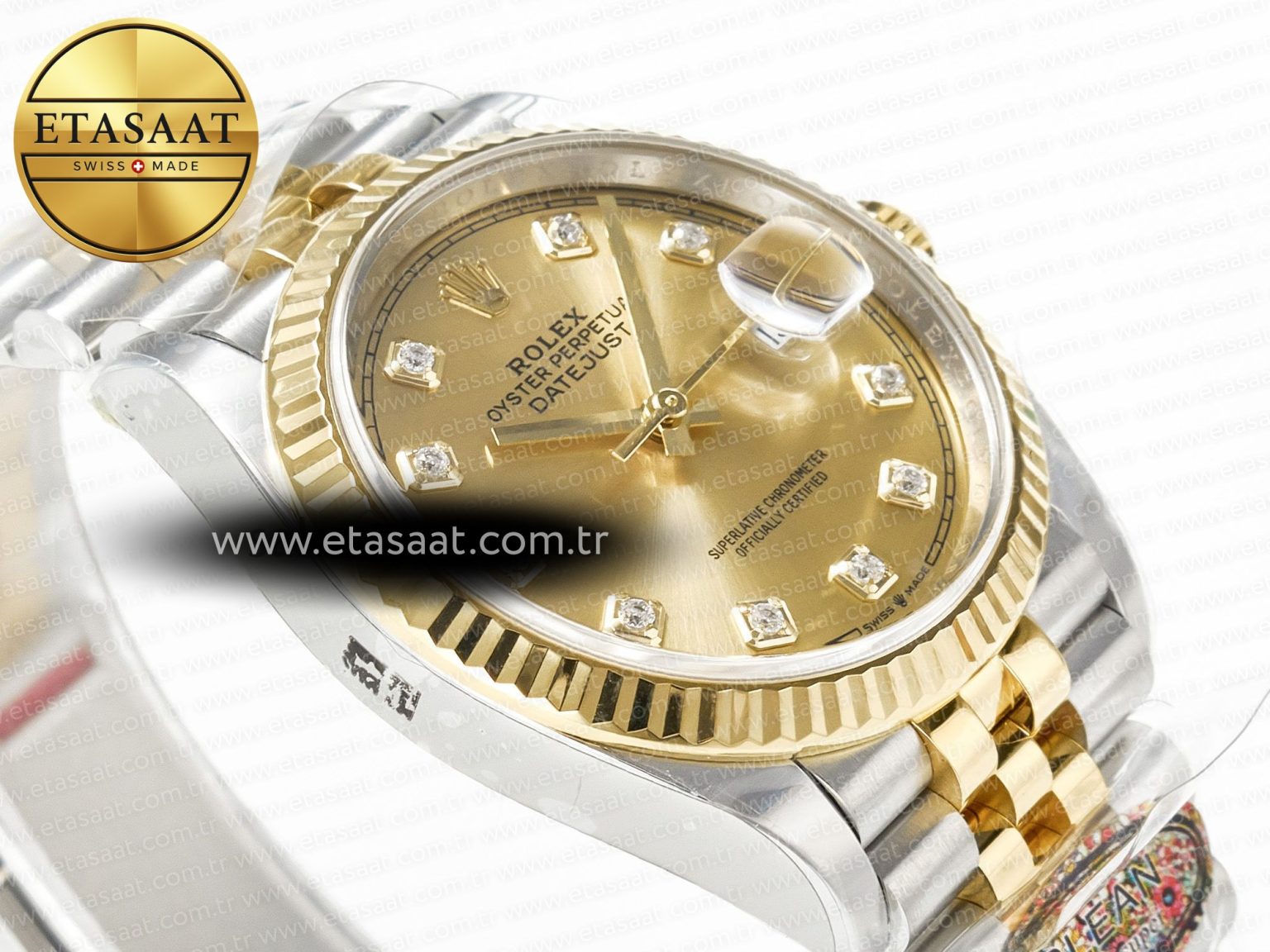 DateJust 36 126233 Clean 1:1 Best Edition 904L Steel YG Diamonds Dial on SS/YG Jubilee Bracelet VR3235 - Görsel 7