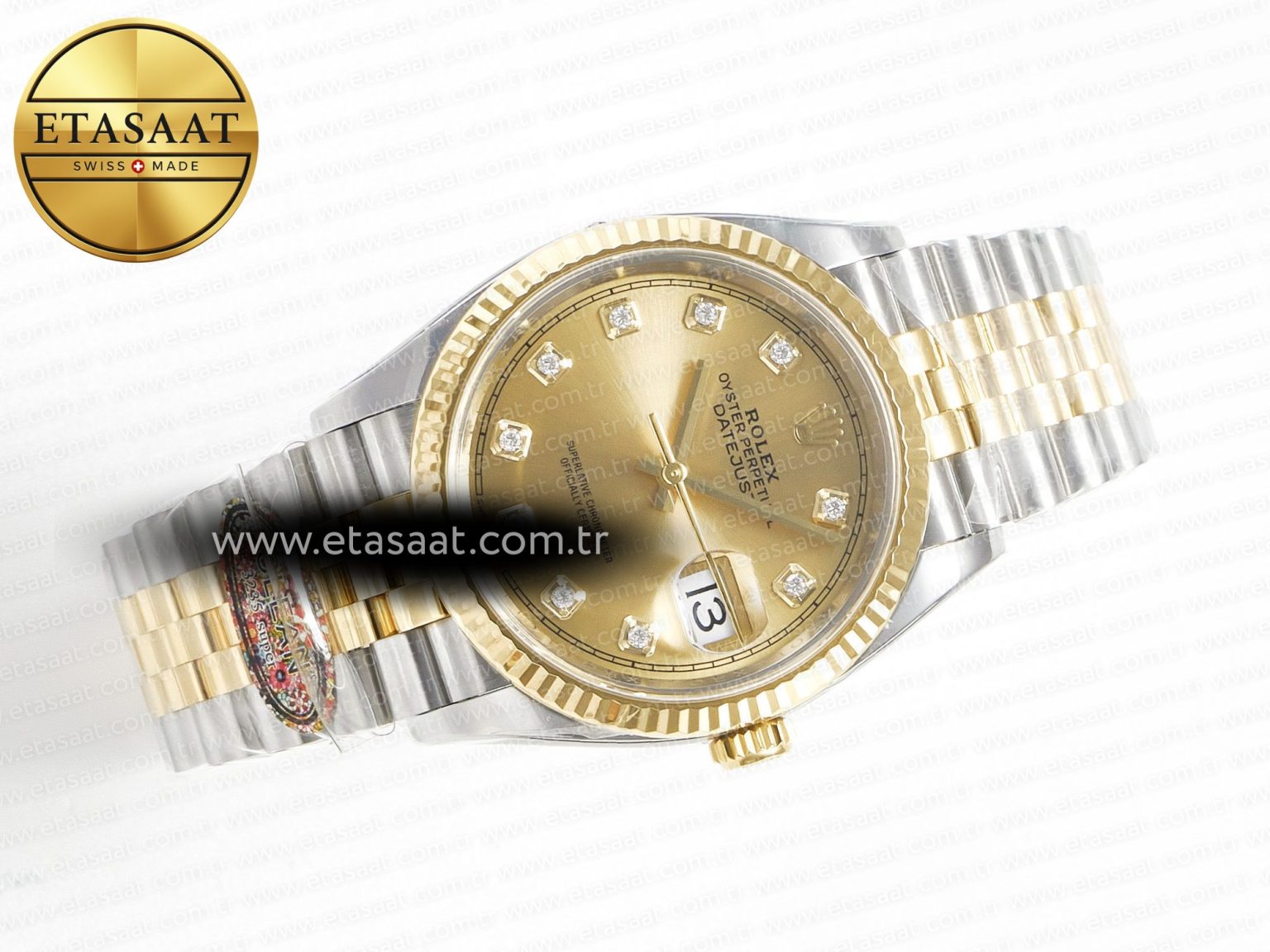 DateJust 36 126233 Clean 1:1 Best Edition 904L Steel YG Diamonds Dial on SS/YG Jubilee Bracelet VR3235 - Görsel 8