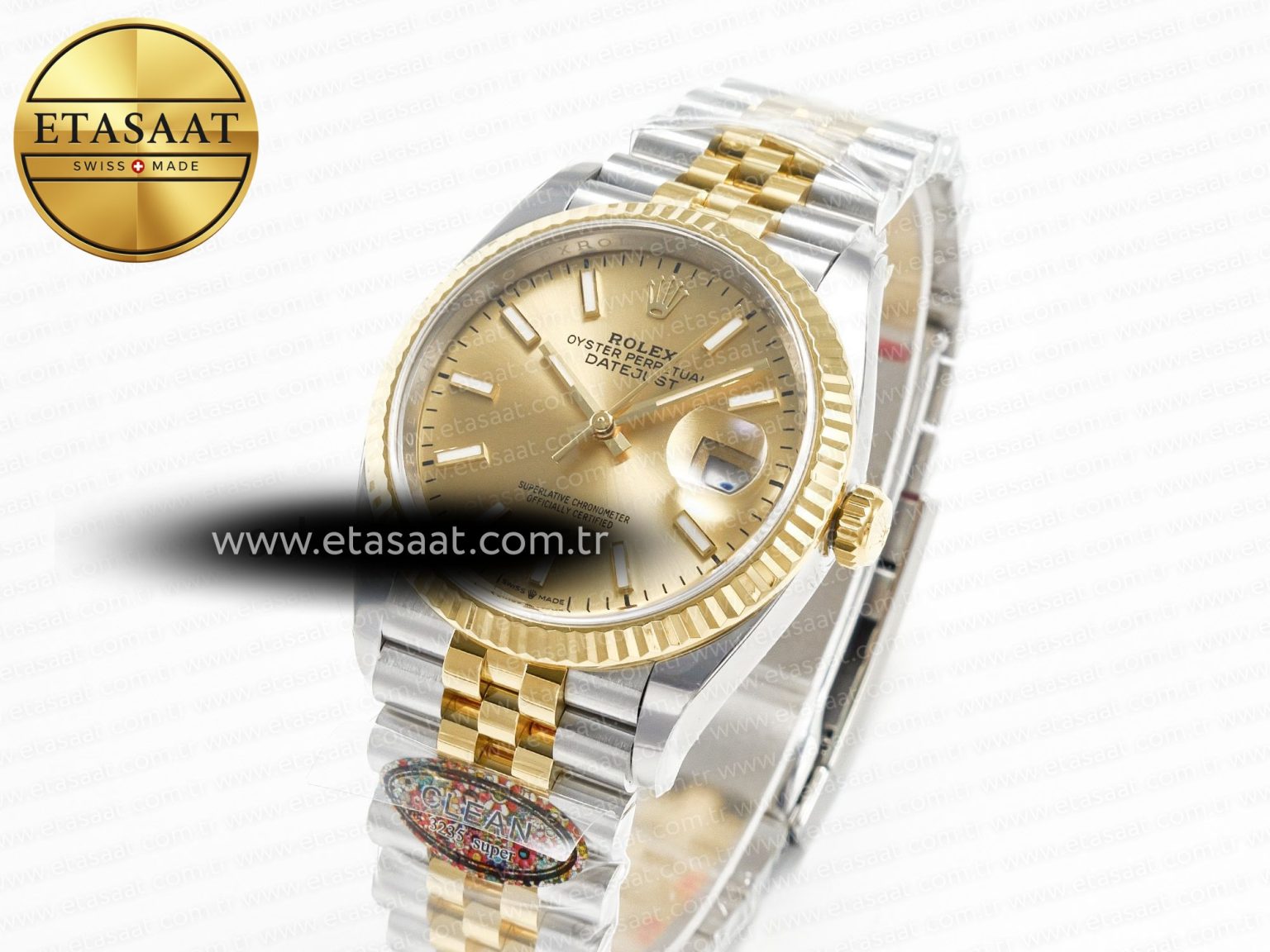 DateJust 36 126233 Clean 1:1 Best Edition 904L Steel YG Stick Dial on SS/YG Jubilee Bracelet VR3235 - Görsel 2