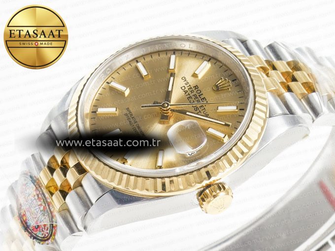 DateJust 36 126233 Clean 1:1 Best Edition 904L Steel YG Stick Dial on SS/YG Jubilee Bracelet VR3235 - Görsel 6