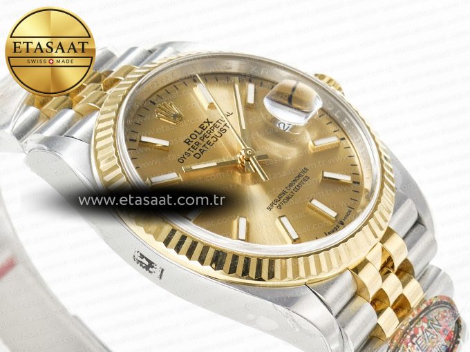 DateJust 36 126233 Clean 1:1 Best Edition 904L Steel YG Stick Dial on SS/YG Jubilee Bracelet VR3235 - Görsel 7
