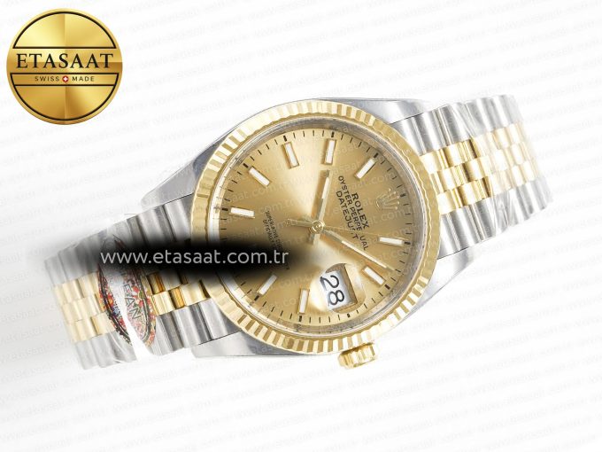 DateJust 36 126233 Clean 1:1 Best Edition 904L Steel YG Stick Dial on SS/YG Jubilee Bracelet VR3235 - Görsel 8