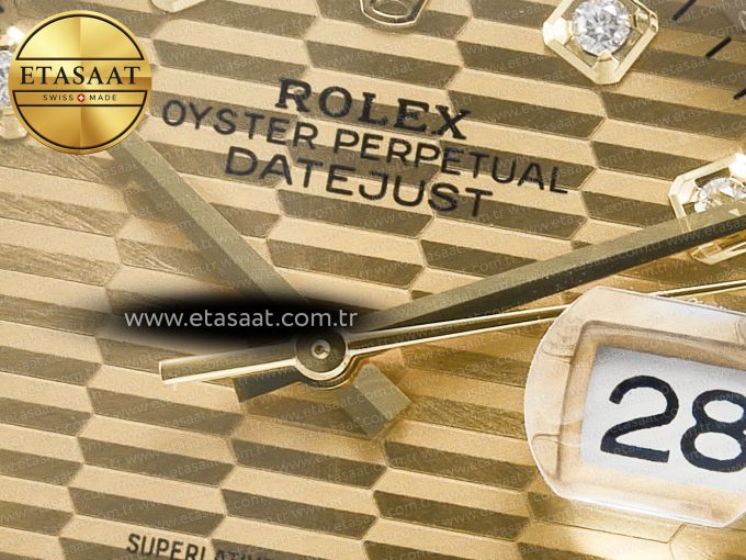 DateJust 36 126233 Clean 1:1 Best Edition 904L Steel YG Textured Diamonds Dial on SS/YG Jubilee Bracelet VR3235 - Görsel 10