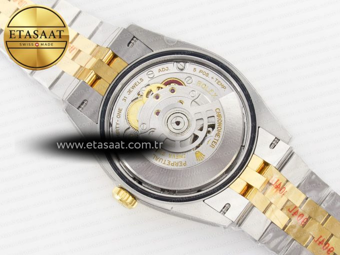 DateJust 36 126233 Clean 1:1 Best Edition 904L Steel YG Textured Diamonds Dial on SS/YG Jubilee Bracelet VR3235 - Görsel 19