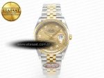 DateJust 36 126233 Clean 1:1 Best Edition 904L Steel YG Textured Diamonds Dial on SS/YG Jubilee Bracelet VR3235 - Görsel 3