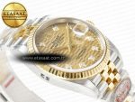 DateJust 36 126233 Clean 1:1 Best Edition 904L Steel YG Textured Diamonds Dial on SS/YG Jubilee Bracelet VR3235 - Görsel 7
