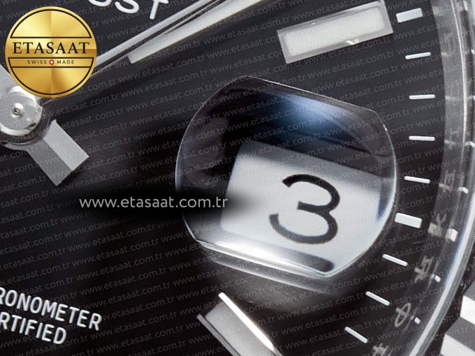 DateJust 36 126234 904L SS Clean 1:1 Best Edition Fluted Bezel Black Dial on Jubilee Bracelet VR3235 - Görsel 11