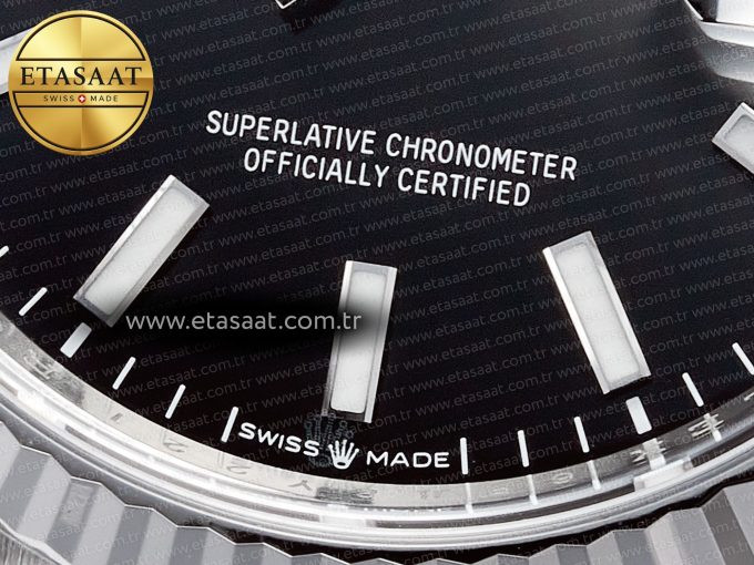 DateJust 36 126234 904L SS Clean 1:1 Best Edition Fluted Bezel Black Dial on Jubilee Bracelet VR3235 - Görsel 12