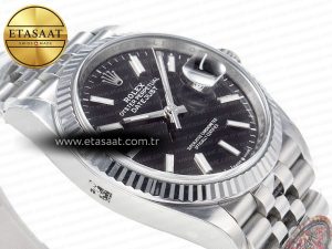 DateJust 36 126234 904L SS Clean 1:1 Best Edition Fluted Bezel Black Dial on Jubilee Bracelet VR3235 - Görsel 7