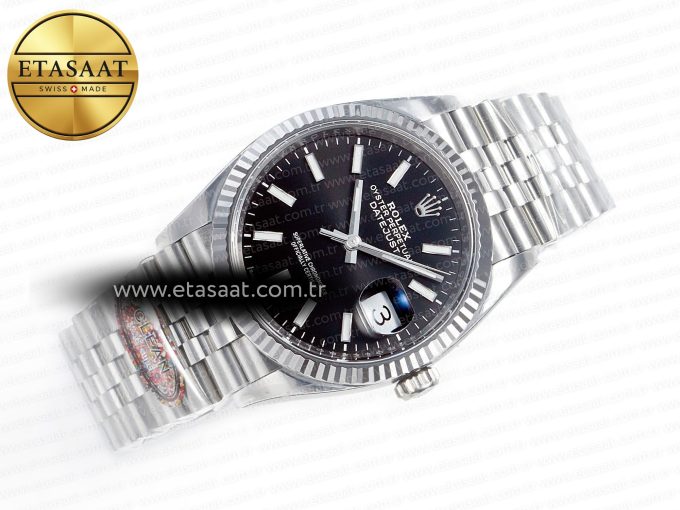 DateJust 36 126234 904L SS Clean 1:1 Best Edition Fluted Bezel Black Dial on Jubilee Bracelet VR3235 - Görsel 8
