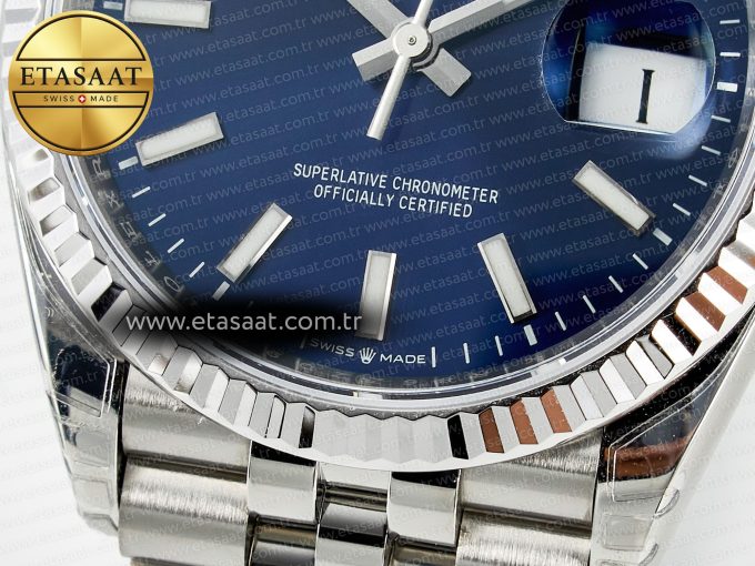 DateJust 36 126234 904L SS VSF 1:1 Best Edition Blue Dial on Jubilee Bracelet VS3235 - Görsel 13