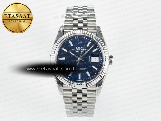 DateJust 36 126234 904L SS VSF 1:1 Best Edition Blue Dial on Jubilee Bracelet VS3235 - Görsel 3