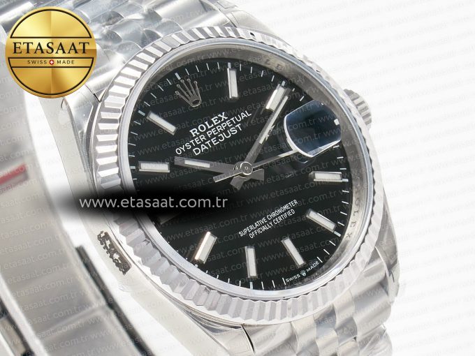 DateJust 36 SS 116234 VSF 1:1 Best Edition 904L Steel Black Stick Dial on Jubilee Bracelet VS3135 - Görsel 5