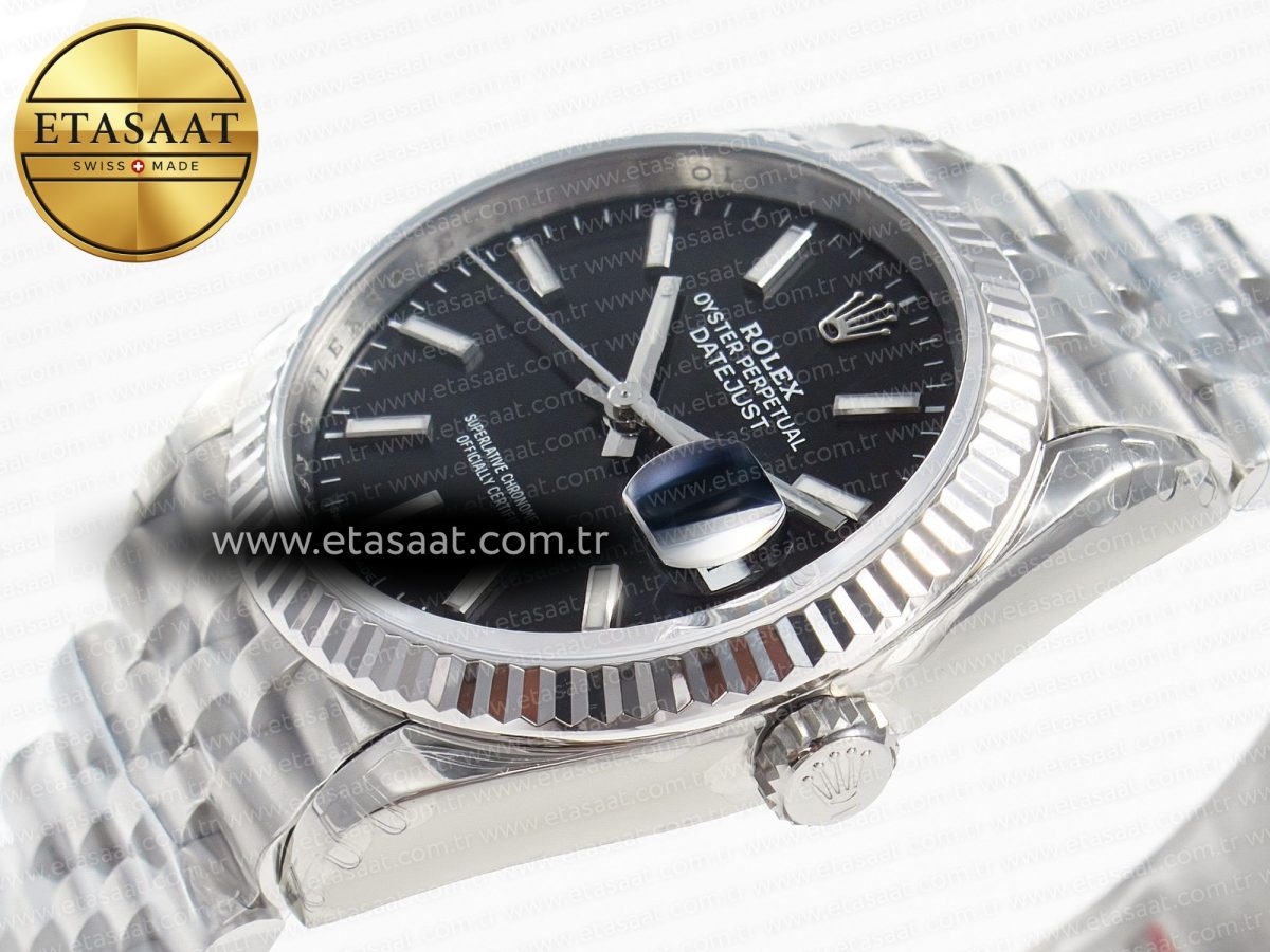 DateJust 36 SS 116234 VSF 1:1 Best Edition 904L Steel Black Stick Dial on Jubilee Bracelet VS3135 - Görsel 6