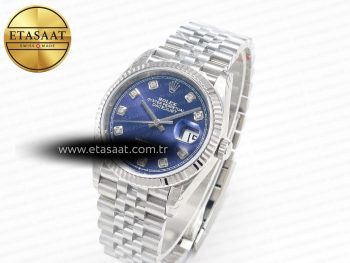 DateJust 36 SS 116234 VSF 1:1 Best Edition 904L Steel Blue Diamonds Dial on Jubilee Bracelet VS3135