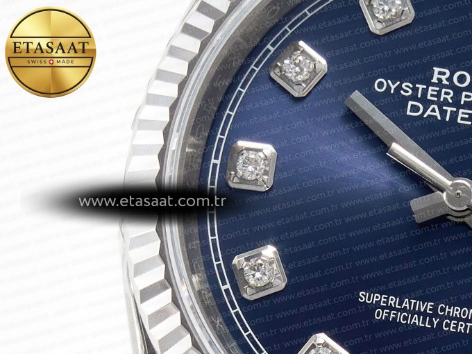 DateJust 36 SS 116234 VSF 1:1 Best Edition 904L Steel Blue Diamonds Dial on Jubilee Bracelet VS3135 - Görsel 10