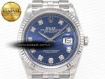 DateJust 36 SS 116234 VSF 1:1 Best Edition 904L Steel Blue Diamonds Dial on Jubilee Bracelet VS3135 - Görsel 4
