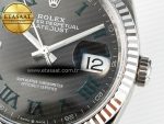 DateJust 36 SS 116234 VSF 1:1 Best Edition 904L Steel Gray Green Roman Dial on oyster Bracelet VS3235 - Görsel 12