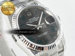 DateJust 36 SS 116234 VSF 1:1 Best Edition 904L Steel Gray Green Roman Dial on oyster Bracelet VS3235 - Görsel 5
