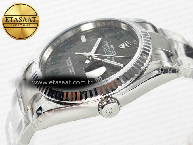 DateJust 36 SS 116234 VSF 1:1 Best Edition 904L Steel Gray Green Roman Dial on oyster Bracelet VS3235 - Görsel 6