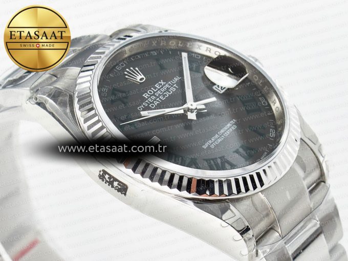 DateJust 36 SS 116234 VSF 1:1 Best Edition 904L Steel Gray Green Roman Dial on oyster Bracelet VS3235 - Görsel 7