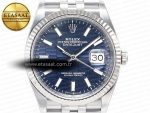 DateJust 36MM 126234 SS Clean 1:1 Best Edition Blue Fluted Dial on SS Jubilee Bracelet VR3235 - Görsel 4