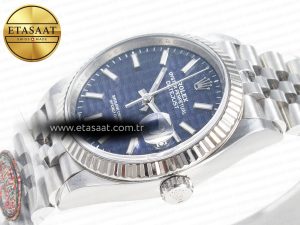 DateJust 36MM 126234 SS Clean 1:1 Best Edition Blue Fluted Dial on SS Jubilee Bracelet VR3235 - Görsel 5
