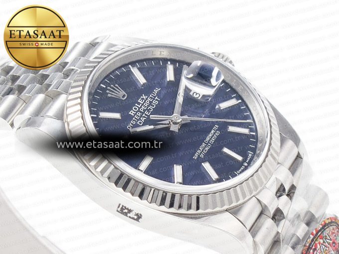 DateJust 36MM 126234 SS Clean 1:1 Best Edition Blue Fluted Dial on SS Jubilee Bracelet VR3235 - Görsel 6