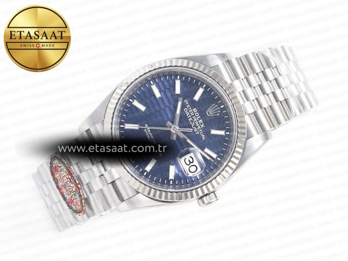 DateJust 36MM 126234 SS Clean 1:1 Best Edition Blue Fluted Dial on SS Jubilee Bracelet VR3235 - Görsel 7
