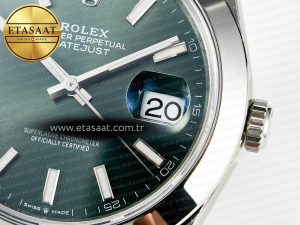 DateJust 41 126330 904L SS VSF 1:1 Best Edition Green Dial on Oyster Bracelet VS3235 - Görsel 12