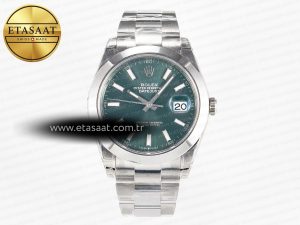 DateJust 41 126330 904L SS VSF 1:1 Best Edition Green Dial on Oyster Bracelet VS3235 - Görsel 3