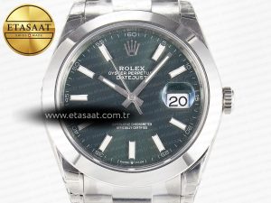 DateJust 41 126330 904L SS VSF 1:1 Best Edition Green Dial on Oyster Bracelet VS3235 - Görsel 4