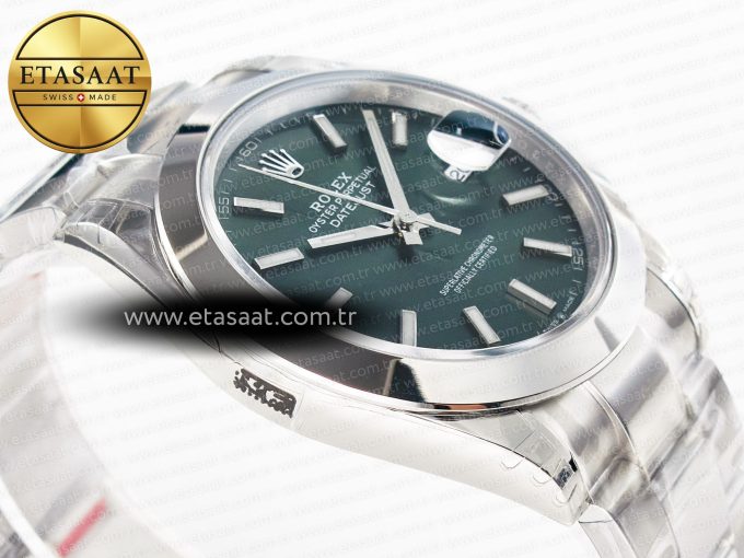 DateJust 41 126330 904L SS VSF 1:1 Best Edition Green Dial on Oyster Bracelet VS3235 - Görsel 7