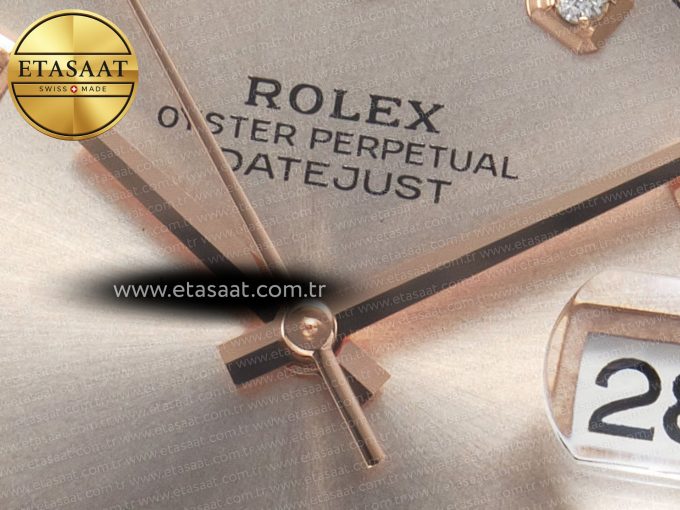 DateJust 41 126331 904L SS/RG Clean 1:1 Best Edition Steel Silver Diamond Stick Dial on Jubilee Bracelet VR3235 - Görsel 10