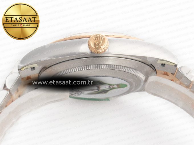 DateJust 41 126331 904L SS/RG Clean 1:1 Best Edition Steel Silver Diamond Stick Dial on Jubilee Bracelet VR3235 - Görsel 15