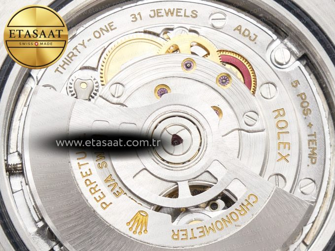 DateJust 41 126331 904L SS/RG Clean 1:1 Best Edition Steel Silver Diamond Stick Dial on Jubilee Bracelet VR3235 - Görsel 21